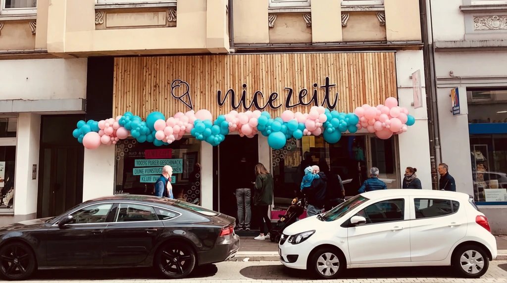 Frische Eiskugel in der Waffel